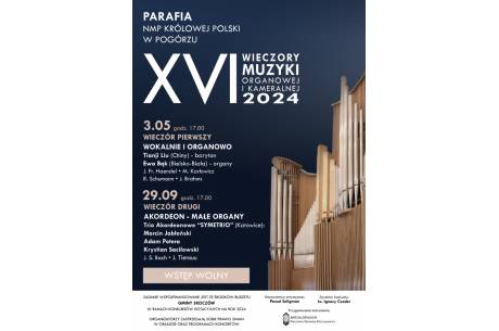 XVI Wieczory Muzyki Organowej i Kameralnej - Akordeon - małe organy